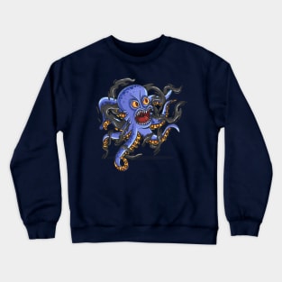 Cute Octopus Monster Design Crewneck Sweatshirt